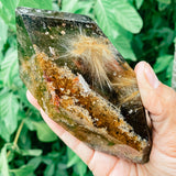 Rutile lodolite Quartz included freeform 1