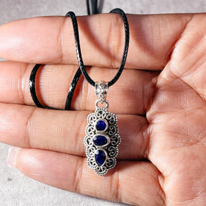 Sapphire 925 pendant