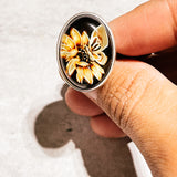 Baltic Amber hand carved adjustable ring