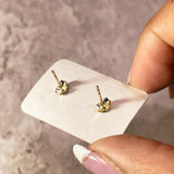 Labradorite moon face 925 studs