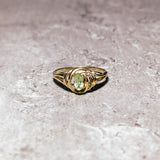 14k Peridot Diamond Ring sz5.75