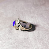 Blue fire opal 925 s6 ring