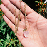 Rose quartz grapes necklace