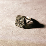 Peruvian gold pyrite 925 s7 ring