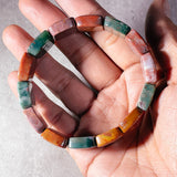 Ocean jasper 15x20mm stretch bangle