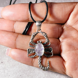 Moonstone scorpion 925 pendant