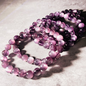 Gem lepidolite 8mm stretch bracelet