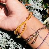 Citrine Bee adjustable bracelet