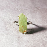 Green kyanite 925 sz7.75 ring