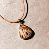 Orange sodalite 925 pendant