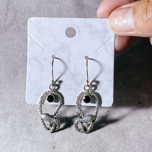 Black onyx snake 925 dangles