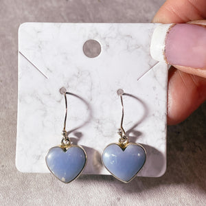 Angelite heart 925 dangles