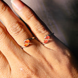 Mexican Fire opal 925 ring