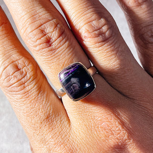 Sugilite 925 adjustable ring