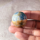 Blue onyx sphere