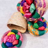 Woven floral basket