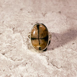 Chiastolite 925 sz7 ring