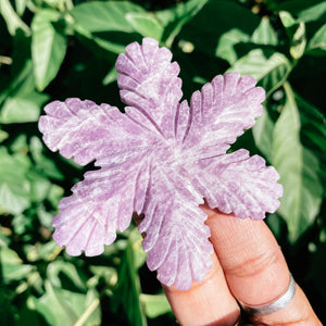 Lepidolite snowflake