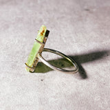 Green kyanite 925 sz7.75 ring