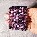 Gem lepidolite 8mm stretch bracelet