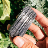 Black tourmaline raw chunk