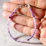 Faceted sugilite round 925 bracelet