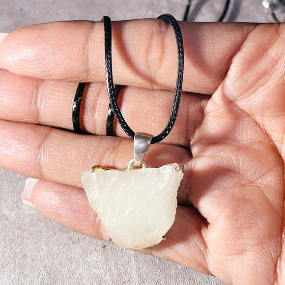 Libyan desert glass 925 pendant