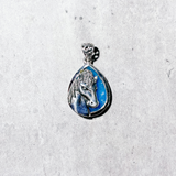 Horse profile sterling silver pendant