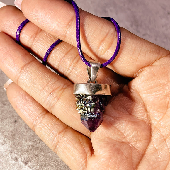 Aura spirit quartz 925 pendant