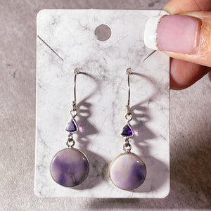 Tiffany stone amethyst 925 dangles