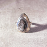 Botswana agate 925 sz11 ring