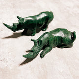 Verdite serpentine rhinoceros