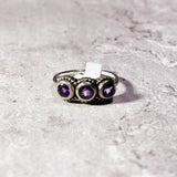 Amethyst 925 sz6.25 ring