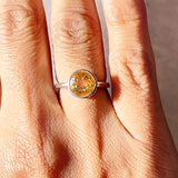 Citrine 925 ring sz5