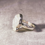 Moonstone Buddha 925 sz11 ring