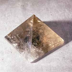 Smokey citrine pyramid