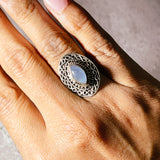 aquamarine 925 sz6.25 ring