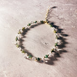 Jade quartz anklet