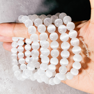 Selenite stretch bracelet