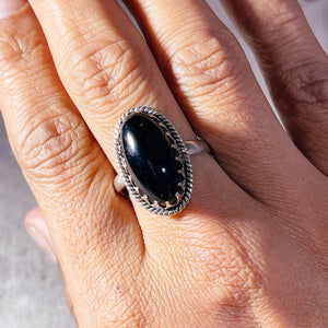 Black onyx 925 sz10.5 ring