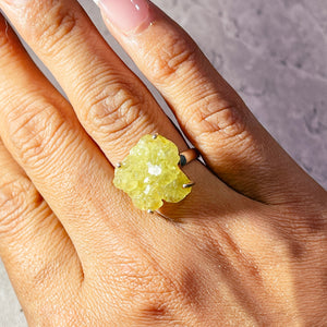 Brucite 925 sz7 ring