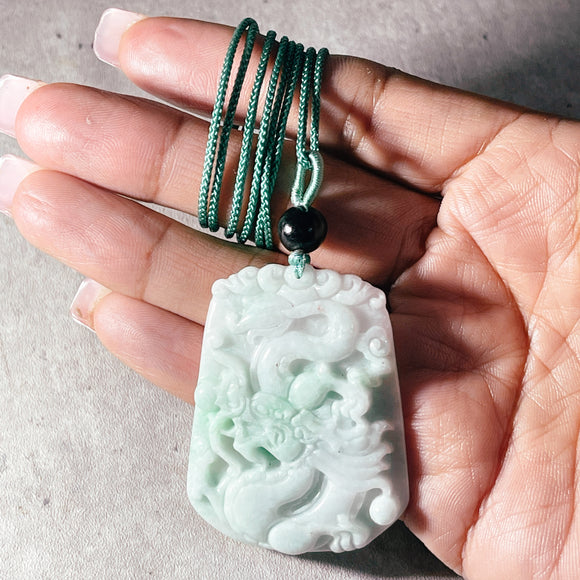 Jade dragon necklace