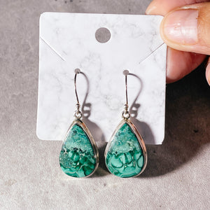 Malachite 925 dangles