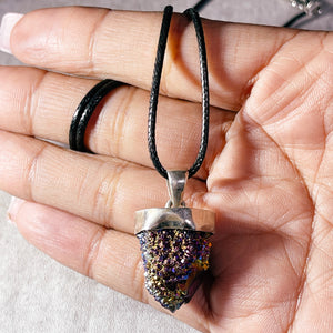 Aura spirit quartz 925 pendant