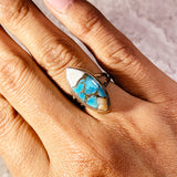 Spiny oyster turquoise 925 s6 ring