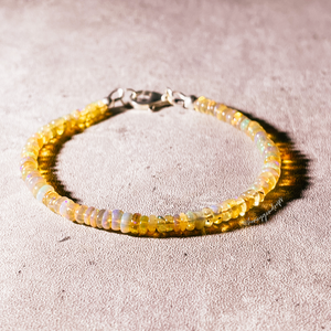 Ethiopian opal 925 bracelet