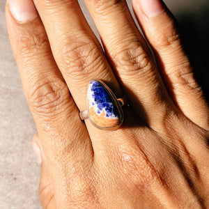 Sodalite 925 s8.25 ring