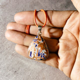 Orange sodalite 925 pendant