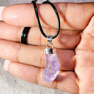 Lavender moon quartz 925 pendant