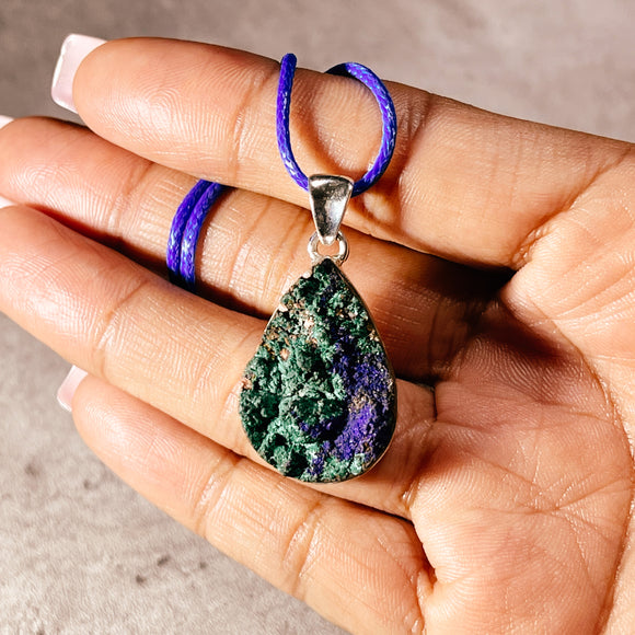 Malachite Azurite 925 pendant